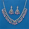 Cz Classic Necklace With Rhodium Plating