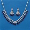 Cz Classic Necklace With Rhodium Plating