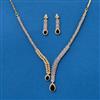 Cz Classic Necklace With 2 Tone Plating