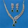 Cz Classic Necklace With 2 Tone Plating