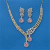 Cz Classic Necklace With 2 Tone Plating