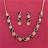 Cz Classic Necklace With 2 Tone Plating
