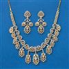 Cz Classic Necklace With 2 Tone Plating