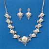 Cz Classic Necklace With 2 Tone Plating
