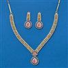 Cz Classic Necklace With 2 Tone Plating