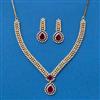 Cz Classic Necklace With 2 Tone Plating