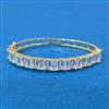 Cz Openable Kada With Gold Plating