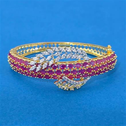 Cz Openable Kada With 2 Tone Plating