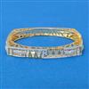 Cz Openable Kada With 2 Tone Rhodium Plating