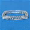 Cz Openable Kada With 2 Tone Rhodium Plating