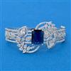 Cz Openable Kada With Rhodium Plating