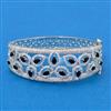 Cz Classic Kada With Rhodium Plating