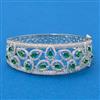 Cz Classic Kada With Rhodium Plating
