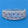 Cz Classic Kada With Rhodium Plating