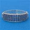 Cz Openable Kada With Rhodium Plating