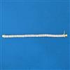 Cz Classic Bracelet With 2 Tone Rhodium Plating