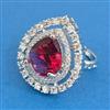 Cz Adjustable Ring With Rhodium Plating