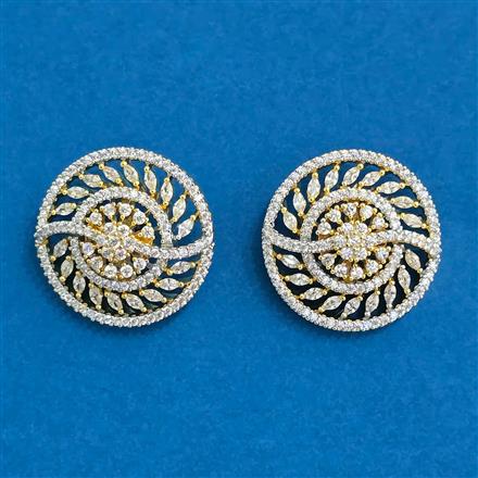 Cz Tops With 2 Tone Rhodium Plating