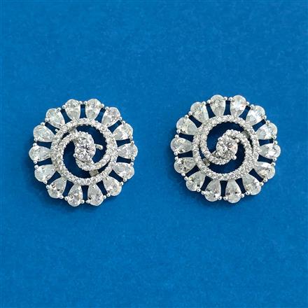 Cz Tops With 2 Tone Rhodium Plating
