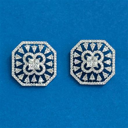 Cz Tops With 2 Tone Rhodium Plating