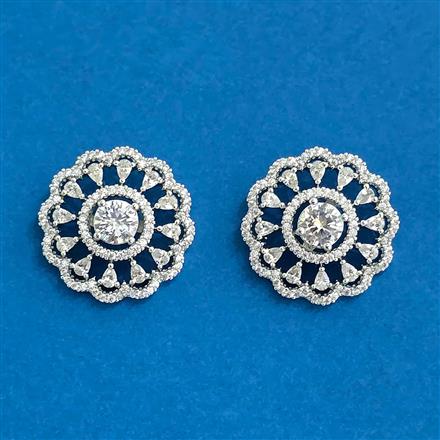 Cz Tops With 2 Tone Rhodium Plating