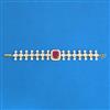 Cz Classic Bracelet With 2 Tone Plating