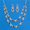 Cubic Zirconia Classic Necklace Set With Mehndi Plating