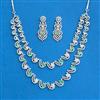 Cubic Zirconia Classic Necklace Set With Mehndi Plating