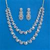 Cubic Zirconia Classic Necklace Set With Mehndi Plating