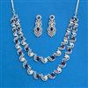 Cubic Zirconia Classic Necklace Set With Mehndi Plating