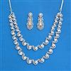 Cubic Zirconia Classic Necklace Set With Mehndi Plating