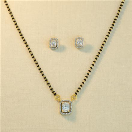 Cz Delicate Mangalsutra With 2 Tone Plating