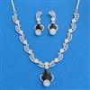 Cubic Zirconia Classic Necklace Set With Mehndi Plating