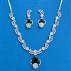 Cubic Zirconia Classic Necklace Set With Mehndi Plating