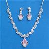 Cubic Zirconia Classic Necklace Set With Mehndi Plating