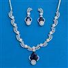Cubic Zirconia Classic Necklace Set With Mehndi Plating
