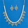 Cubic Zirconia Classic Necklace Set With Mehndi Plating