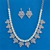 Cubic Zirconia Classic Necklace Set With Mehndi Plating