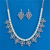 Cubic Zirconia Classic Necklace Set With Mehndi Plating