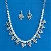 Cubic Zirconia Classic Necklace Set With Mehndi Plating