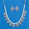 Cubic Zirconia Classic Necklace Set With Mehndi Plating