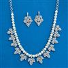 Cubic Zirconia Classic Necklace Set With Mehndi Plating