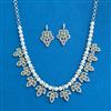 Cubic Zirconia Classic Necklace Set With Mehndi Plating
