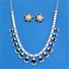 Cubic Zirconia Classic Necklace Set With Mehndi Plating