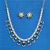 Cubic Zirconia Classic Necklace Set With Mehndi Plating