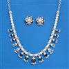 Cubic Zirconia Classic Necklace Set With Mehndi Plating