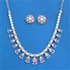 Cubic Zirconia Classic Necklace Set With Mehndi Plating