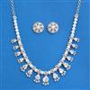 Cubic Zirconia Classic Necklace Set With Mehndi Plating