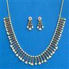 Cubic Zirconia Classic Necklace Set With Gold Plating