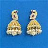 Cubic Zirconia Jhumki With Gold Plating